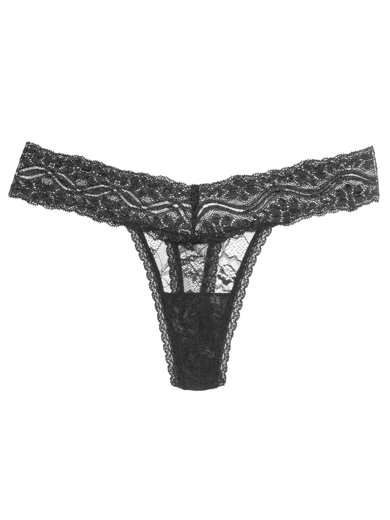 Calcinha Tanga Fio Leve Essencial Preto Valisere