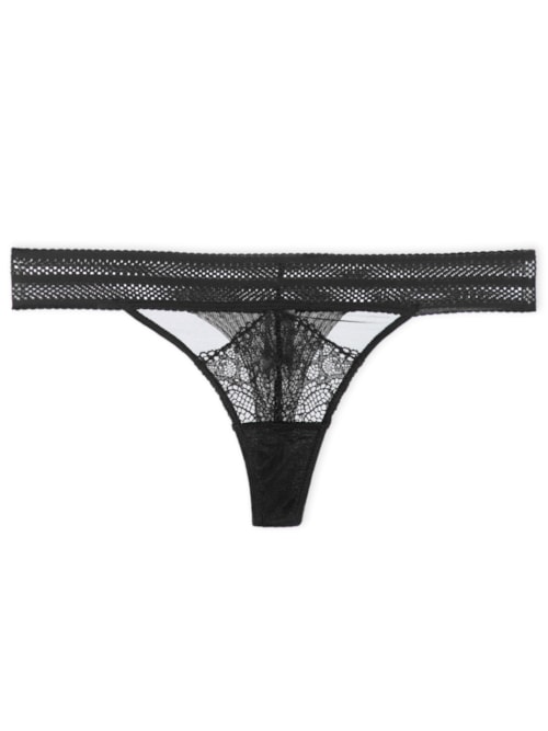 Calcinha Tanga Fio – Preto