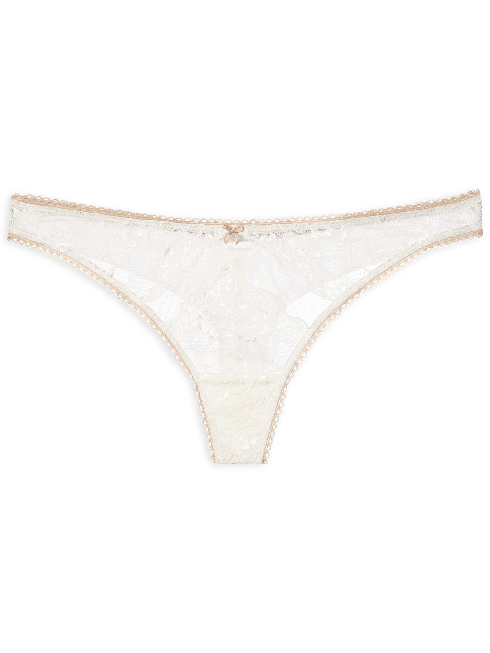 Calcinha Tanga Fio True Romance Off White Valisere