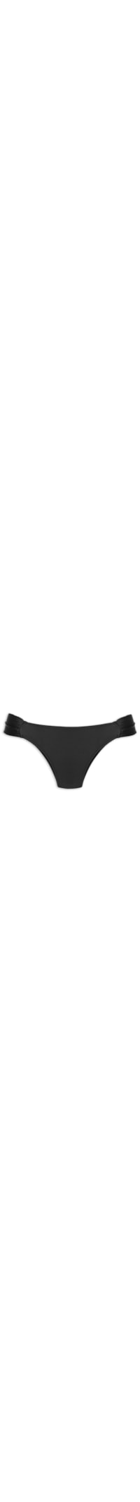 Calcinha Tanga Lateral Larga Lisa - Preto