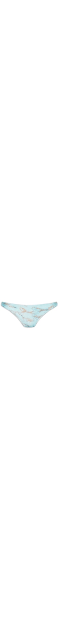 Calcinha Tanga Lateral Média Estampada - Azul