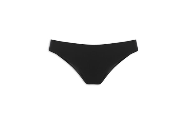 Calcinha Tanga Lateral Média Lisa - Preto