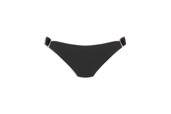 Calcinha Tanga Lateral Média Lisa - Preto