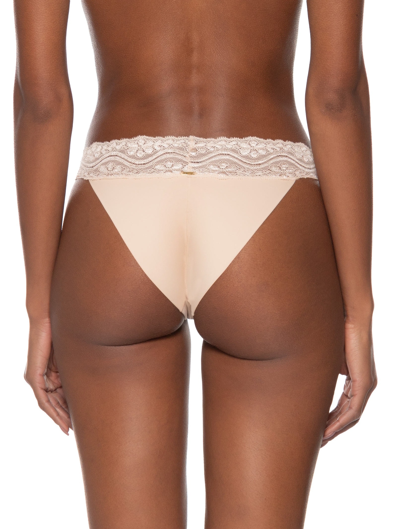 Calcinha Tanga Leve Essencial Bege Valisere