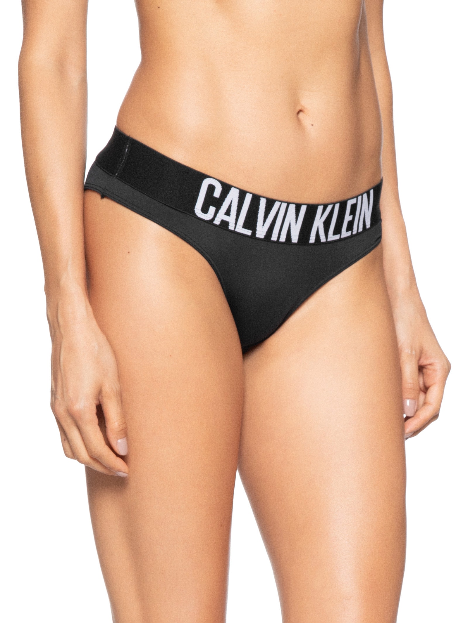 Calcinha Tanga Micro Intense Power Preto Calvin Klein Underwear