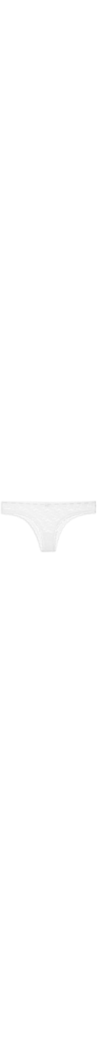 Calcinha Tanga Micrologo Lace - Branco