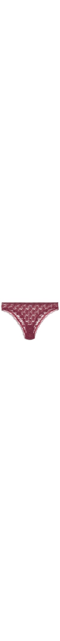 Calcinha Tanga Micrologo Lace - Vinho