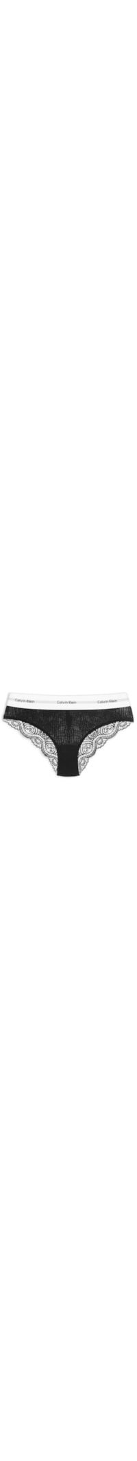 Calcinha Tanga Modal Lace Modern Logo – Preto