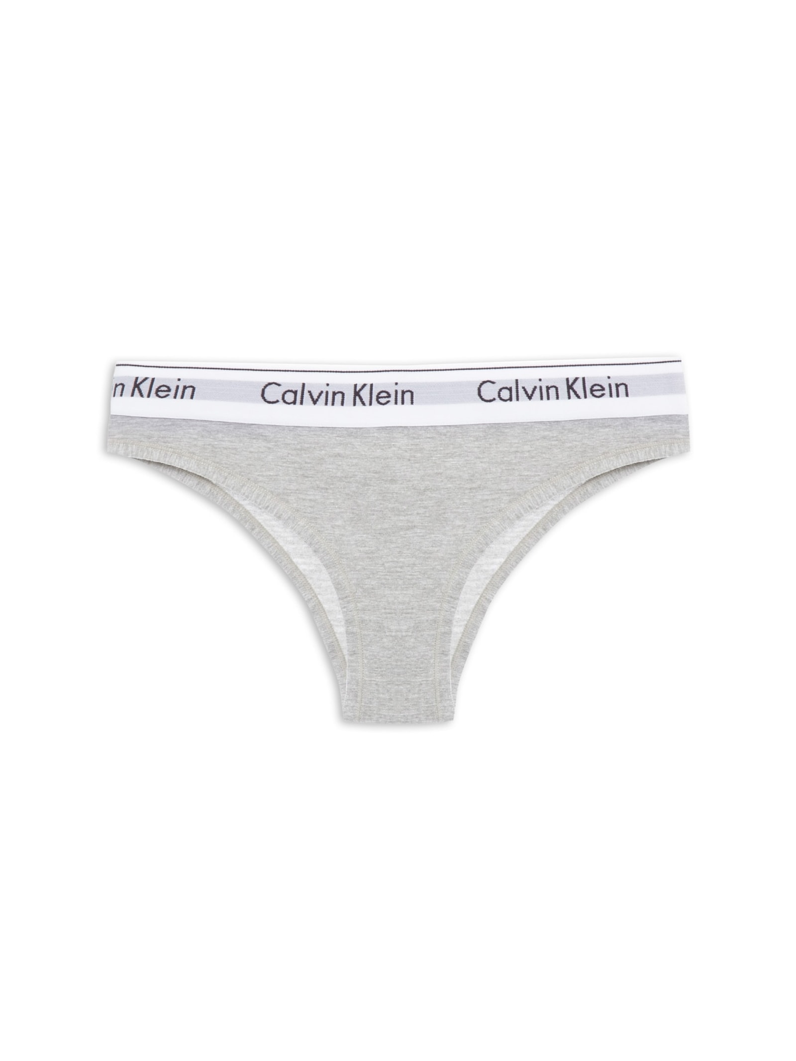 Calcinha Tanga Modern Cotton Cinza Calvin Klein Underwear