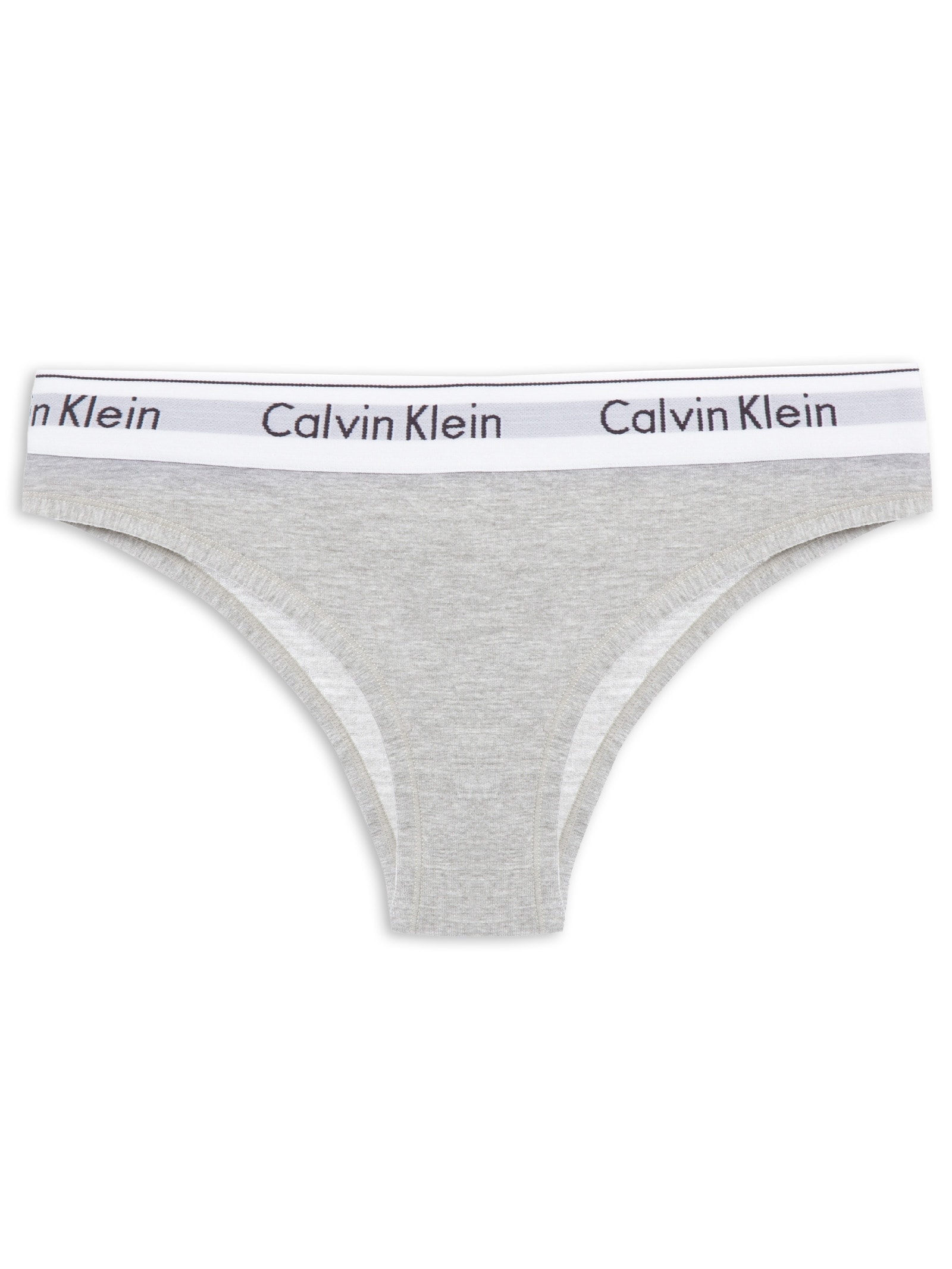 Calcinha Tanga Modern Cotton Cinza Calvin Klein Underwear
