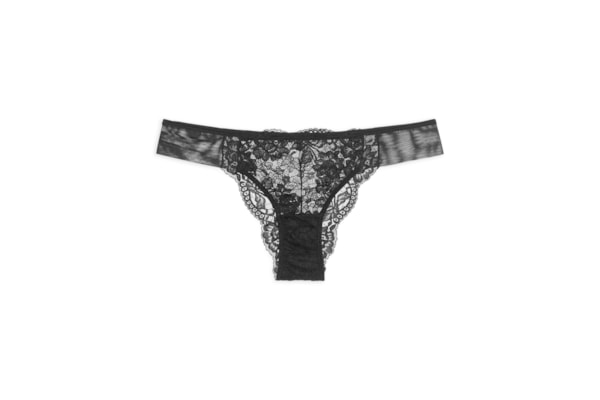 Calcinha Tanga Renda Classic Lace - Preto