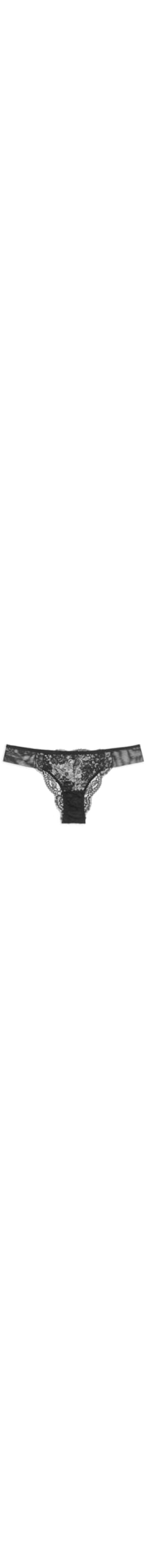 Calcinha Tanga Renda Classic Lace - Preto