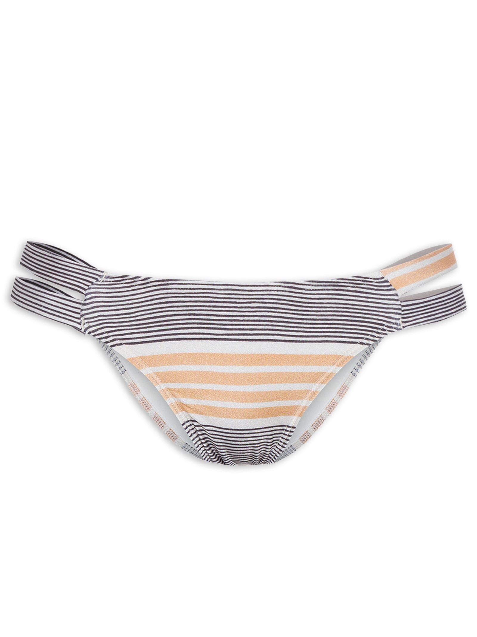 Calcinha Tiras Largas Listras Nautica Azul Rio De Jas