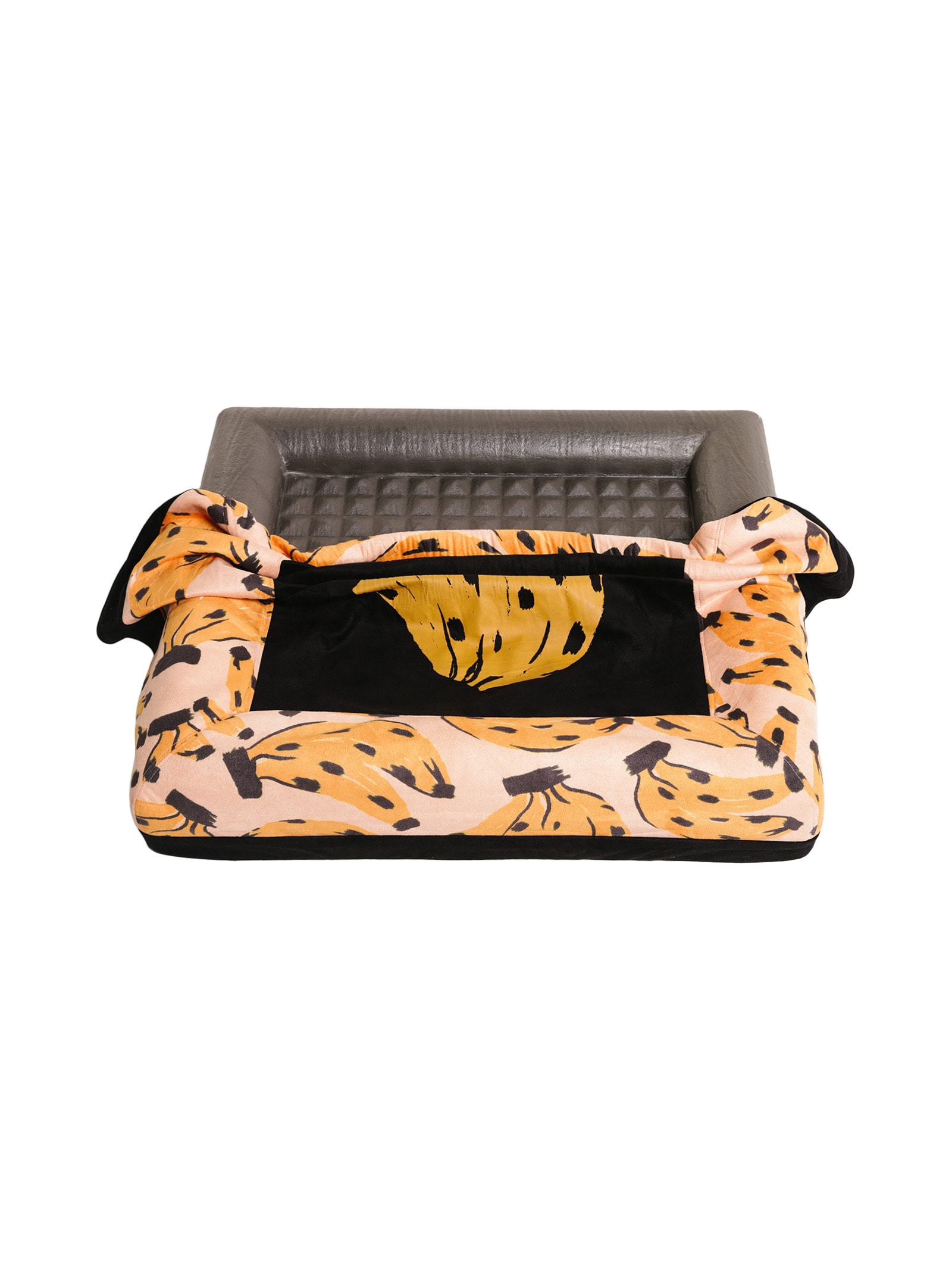 Cama P Bananas Preto Farm Etc + Zeedog