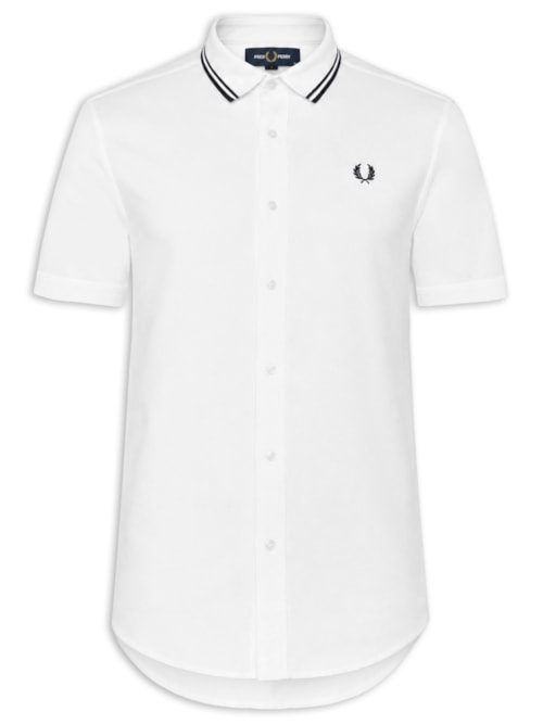 Camisa Casual Masculina Collar - Branco