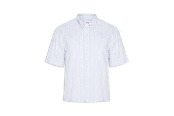 Camisa Casual Masculina Loose Fit Lama Boxy - Azul