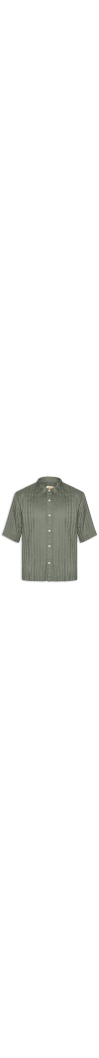 Camisa Casual Masculina Loose Fit Lama Boxy - Verde