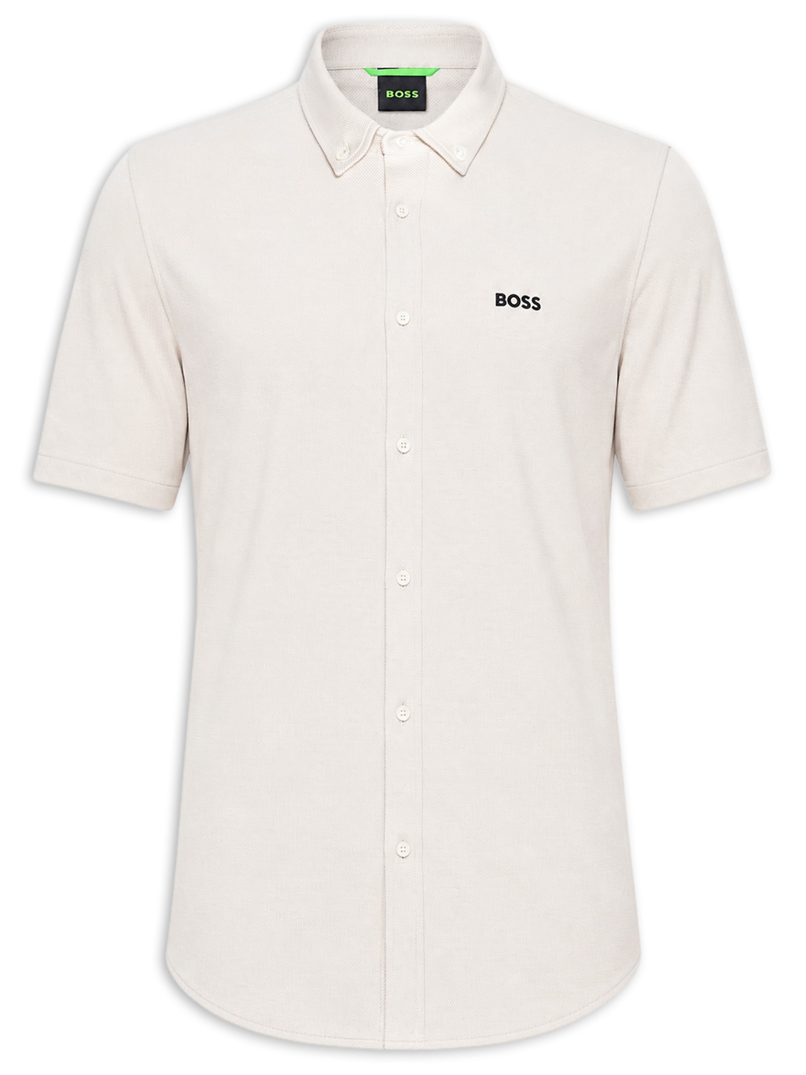 Camisa Casual Masculina Manga Curta ST Motion S Off White Boss