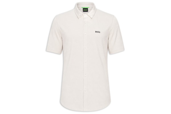 Camisa Casual Masculina Manga Curta ST Motion S - Off White