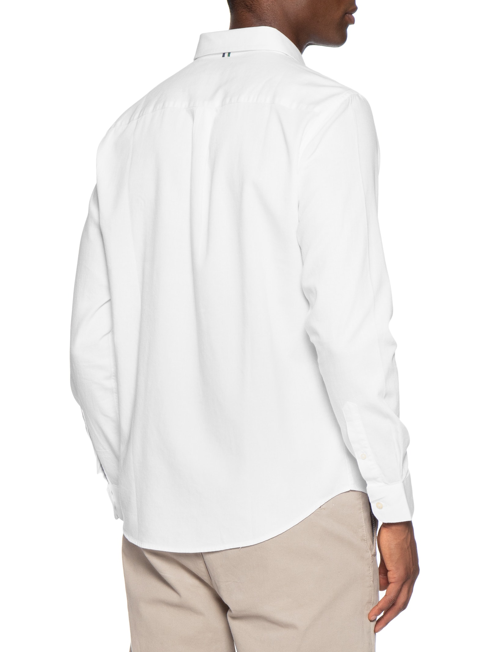 Camisa Casual Masculina Manga Longa Kiro Branco Reserva