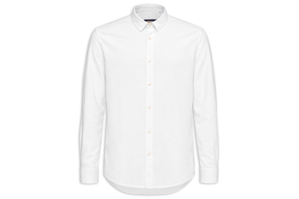Camisa Casual Masculina Manga Longa Nova Paraty - Branco