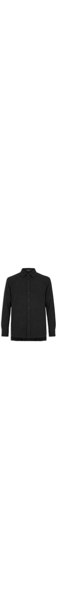 Camisa Casual Masculina Manga Longa Texture - Preto