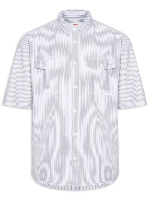 Camisa Casual Masculina Pacífica Loose – Preto