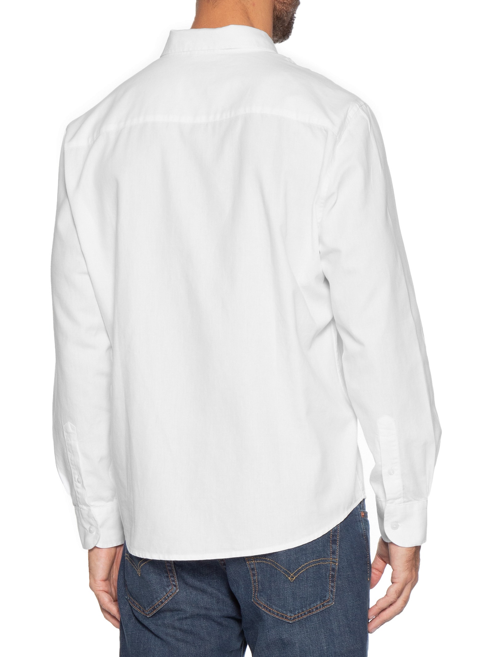 Camisa Casual Masculina Relaxed Fit Branco Levi's