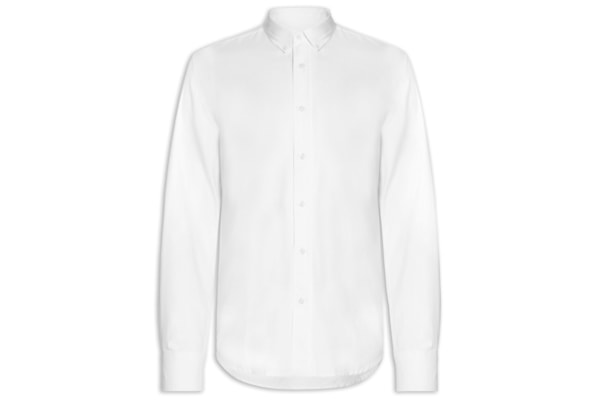 Camisa Casual Masculina Relaxed Fit - Branco