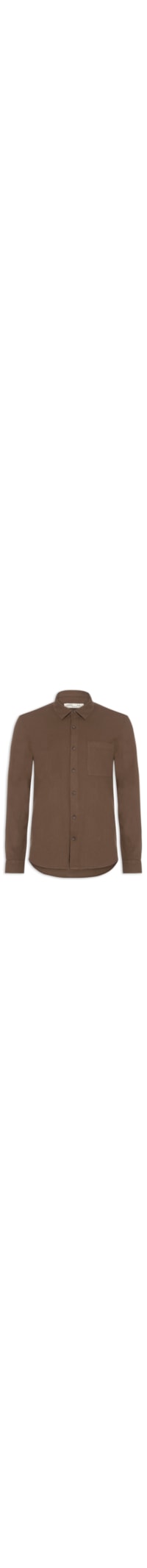 Camisa Casual Masculina Texturizada - Marrom