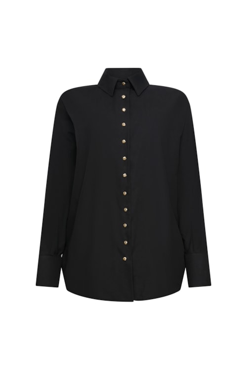 camisa ciclos alfaiataria preta