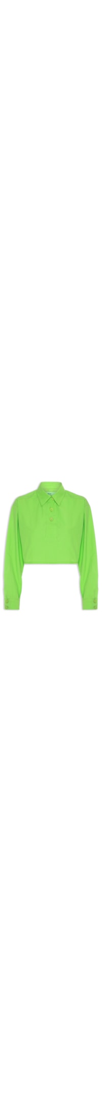 Camisa Cropped Leve - Verde
