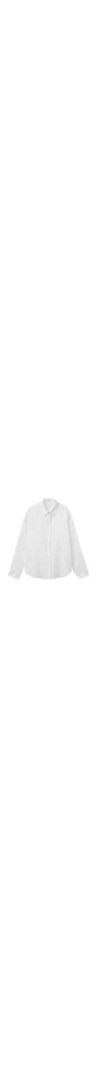 Camisa Curta Em Linho e Viscose - Branco