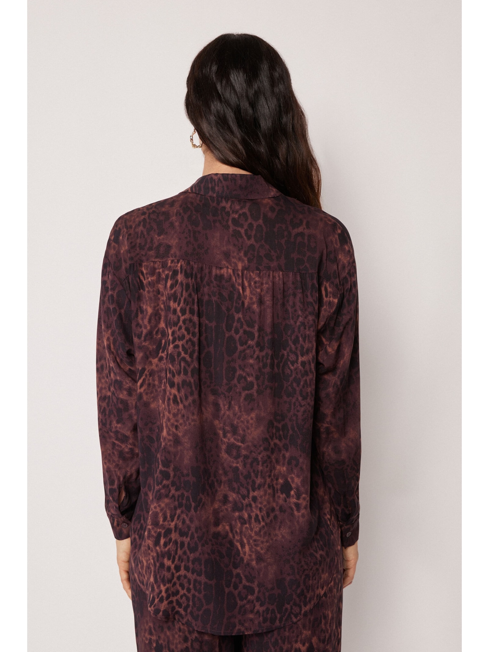 Camisa Dark Animalier Marrom Calzedonia