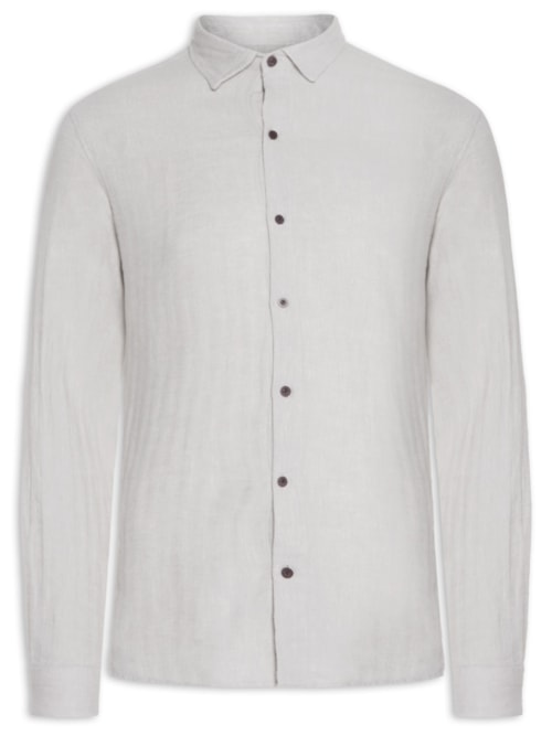 Camisa De Linho Barbados – Cinza