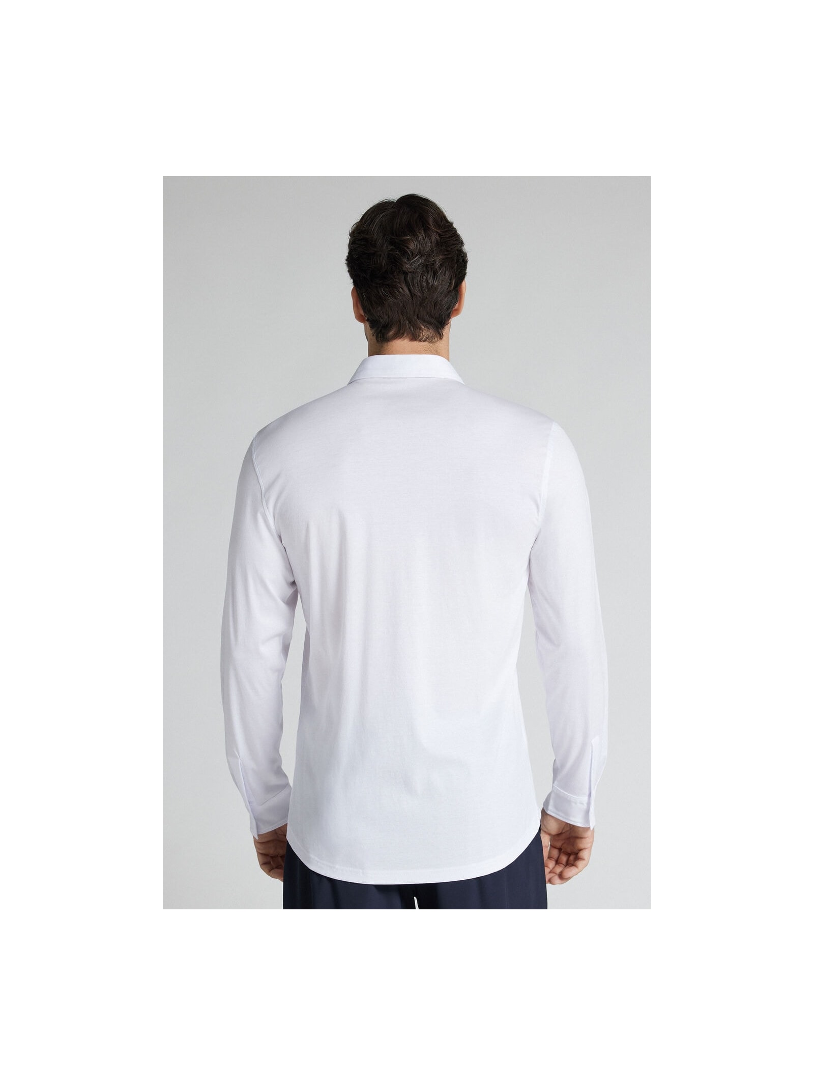 Camisa De Manga Comprida Em Algodão Premium Superlight Branco Intimissimi