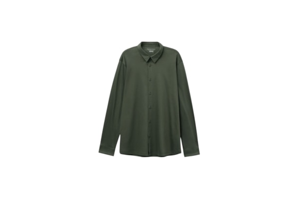 Camisa De Manga Comprida Em Algodão Premium Superlight - Verde