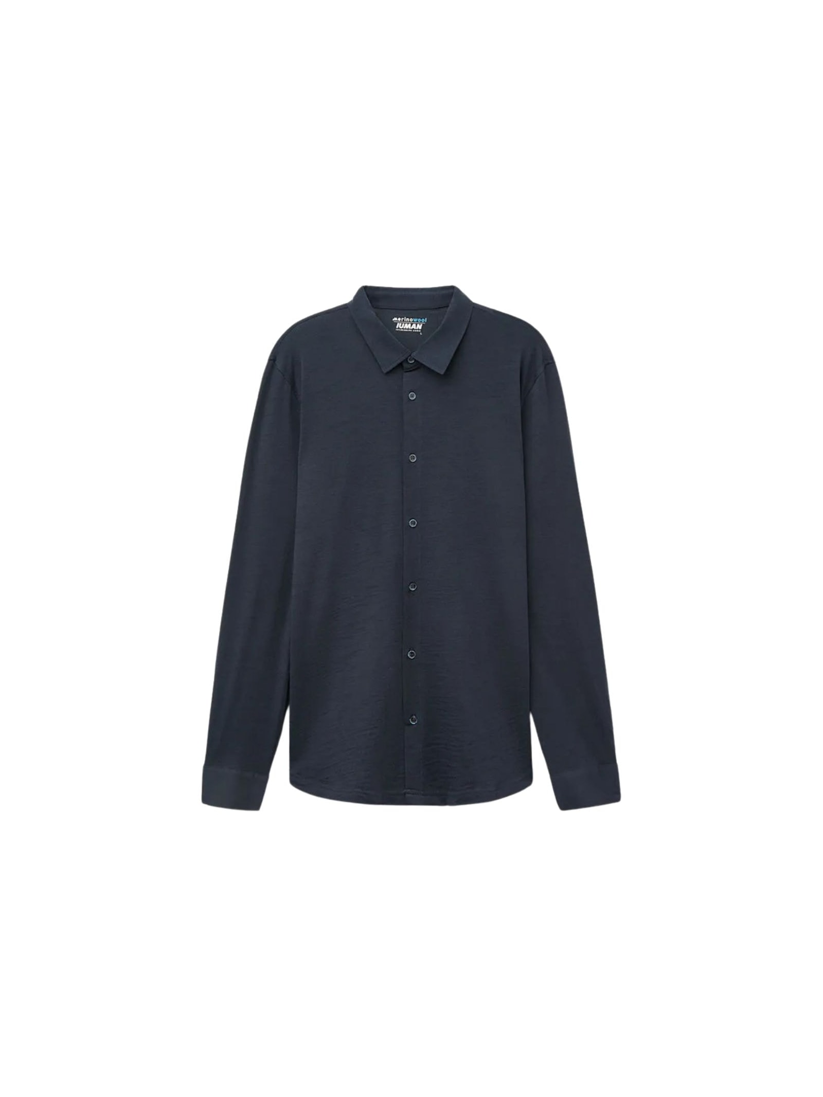Camisa De Manga Comprida Em Lã Merino Azul Intimissimi