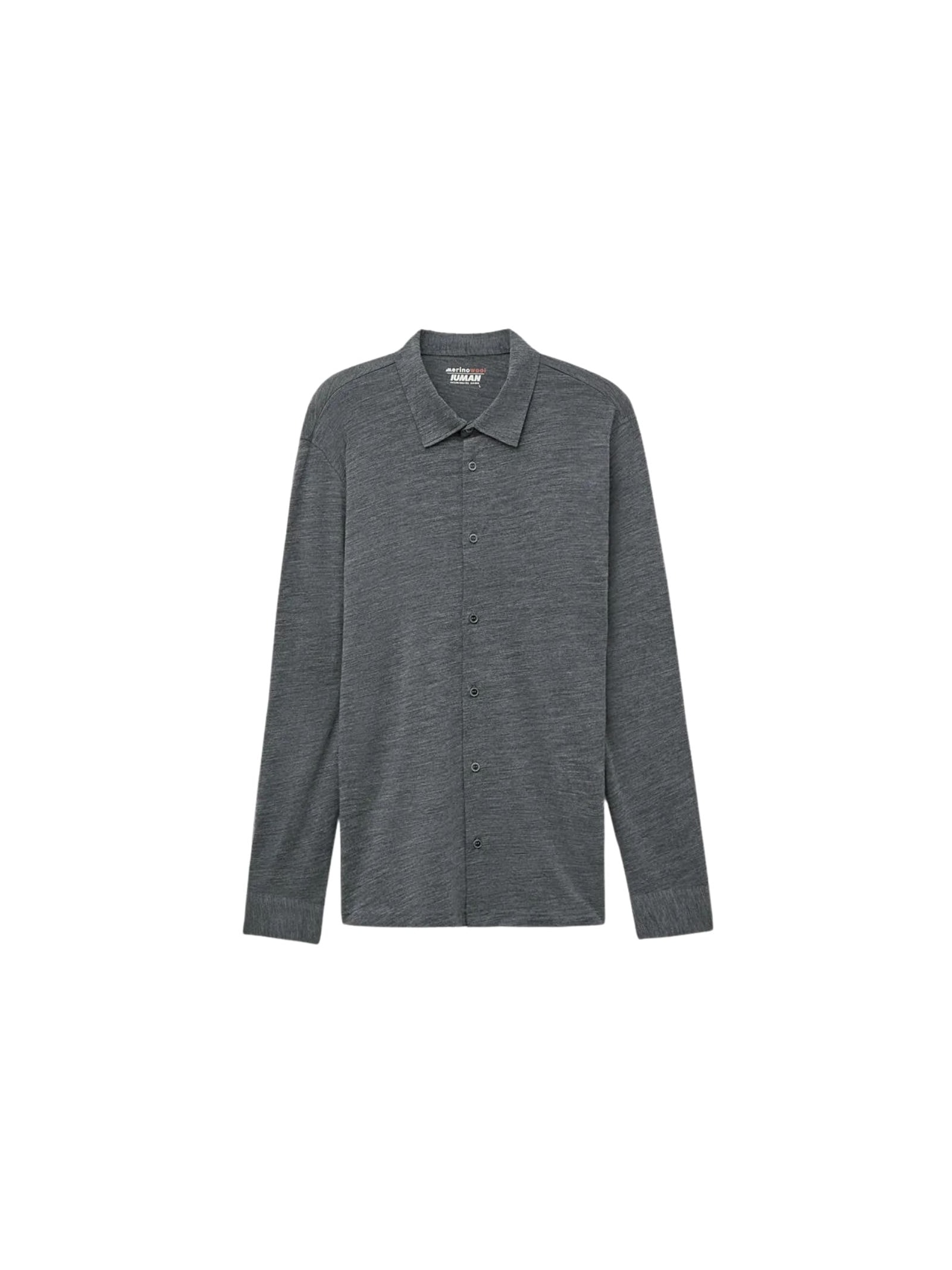 Camisa De Manga Comprida Em Lã Merino Cinza Intimissimi