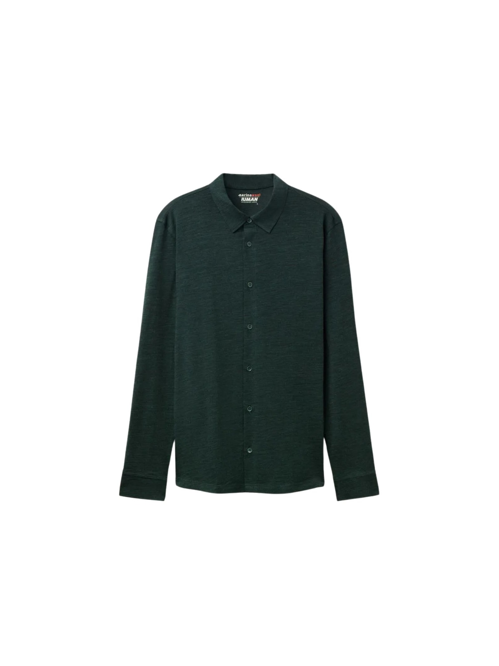 Camisa De Manga Comprida Em Lã Merino Verde Intimissimi