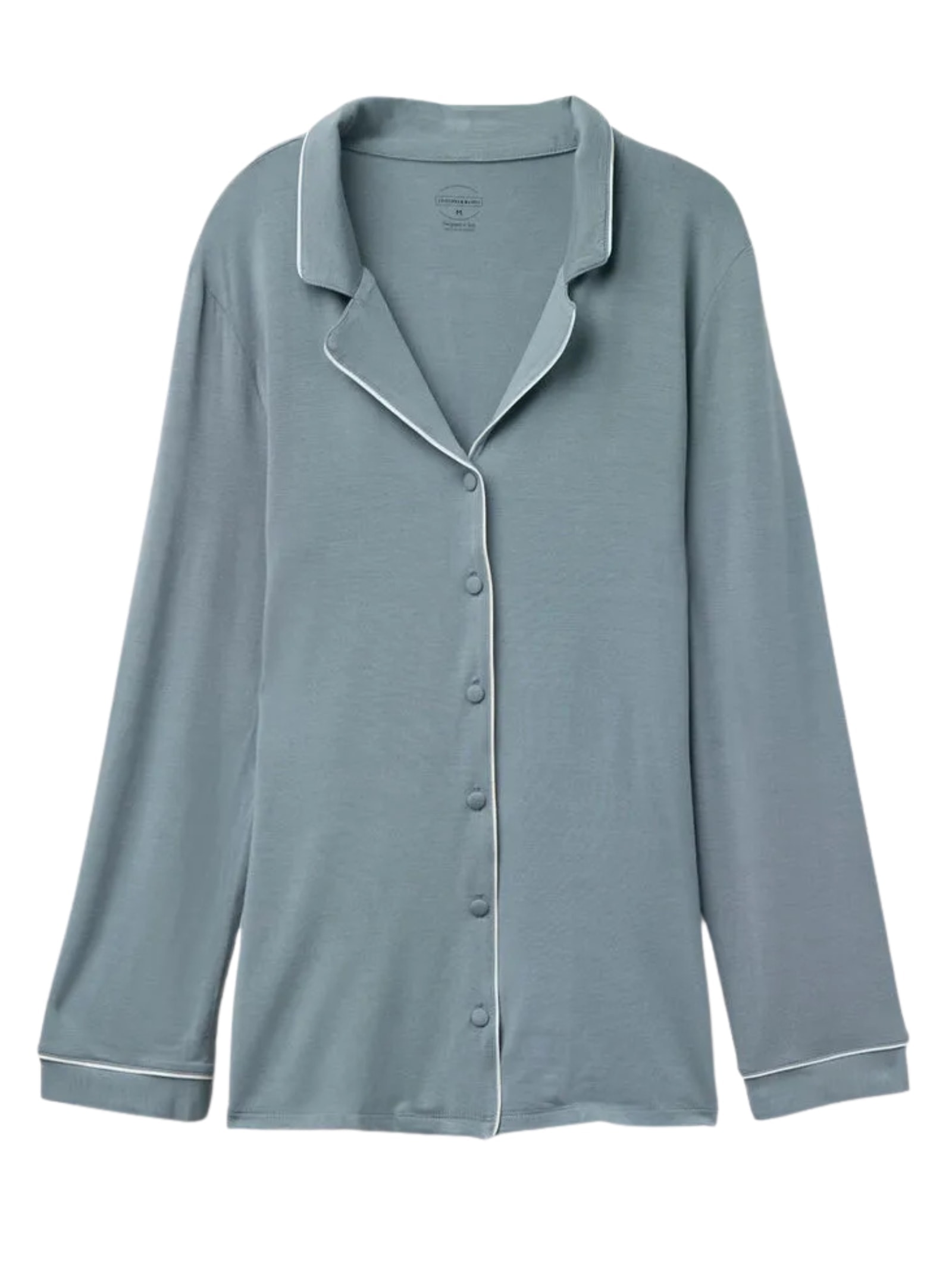 Camisa De Manga Comprida Em Micromodal Azul Intimissimi