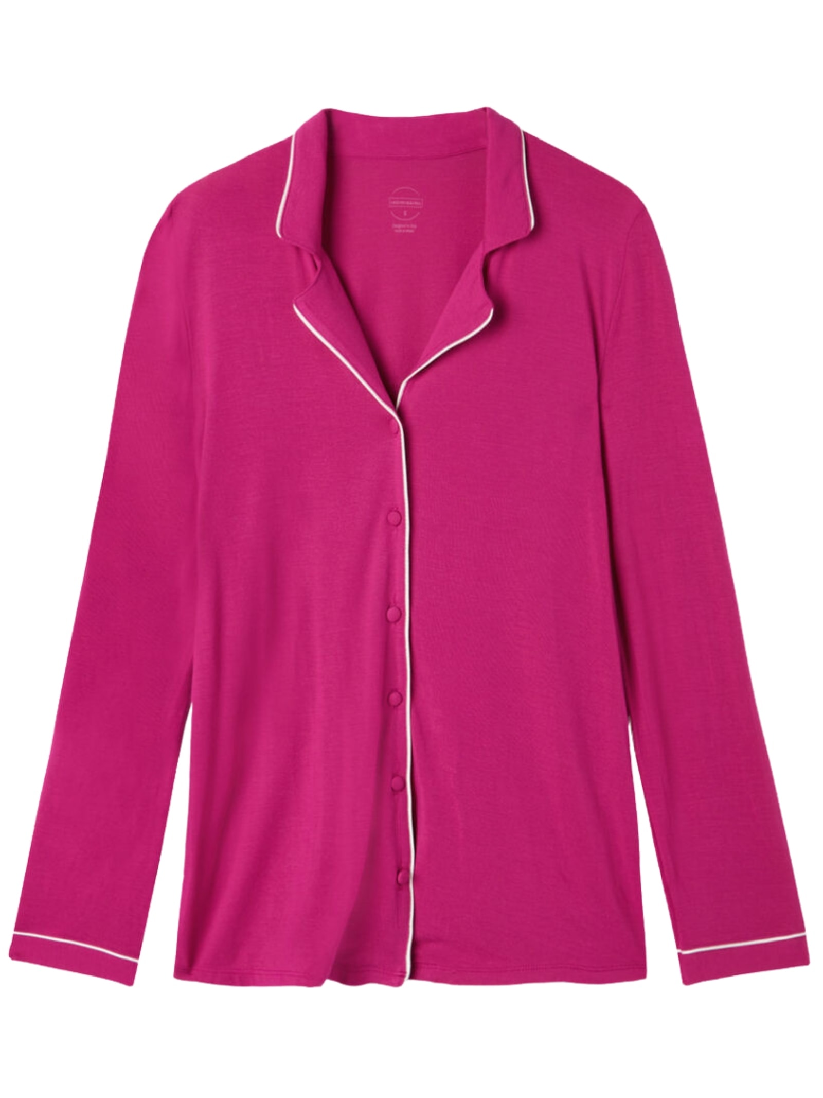 Camisa De Manga Comprida Em Micromodal Rosa Intimissimi