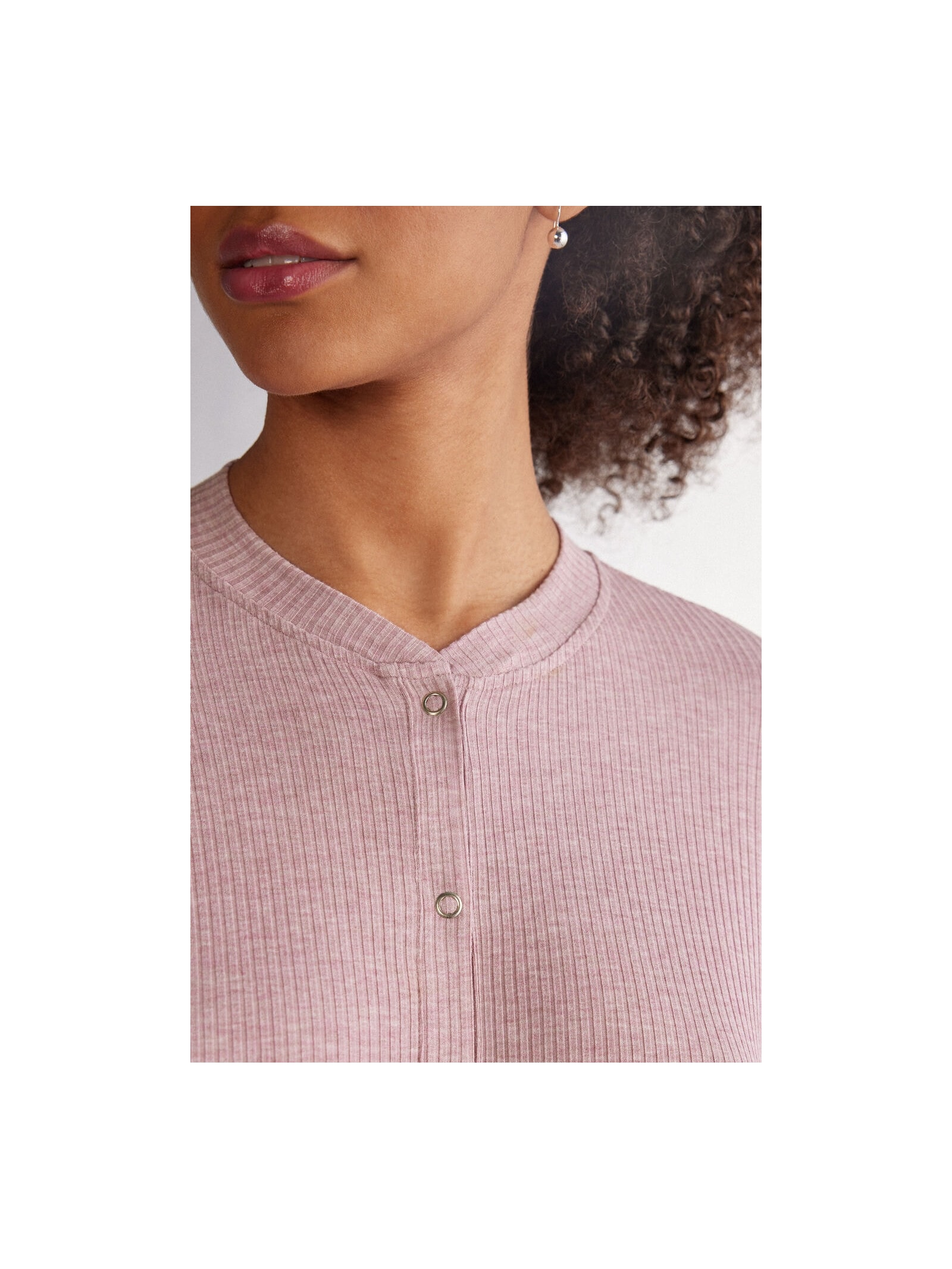 Camisa De Manga Comprida Em Modal Chic Comfort Rosa Intimissimi