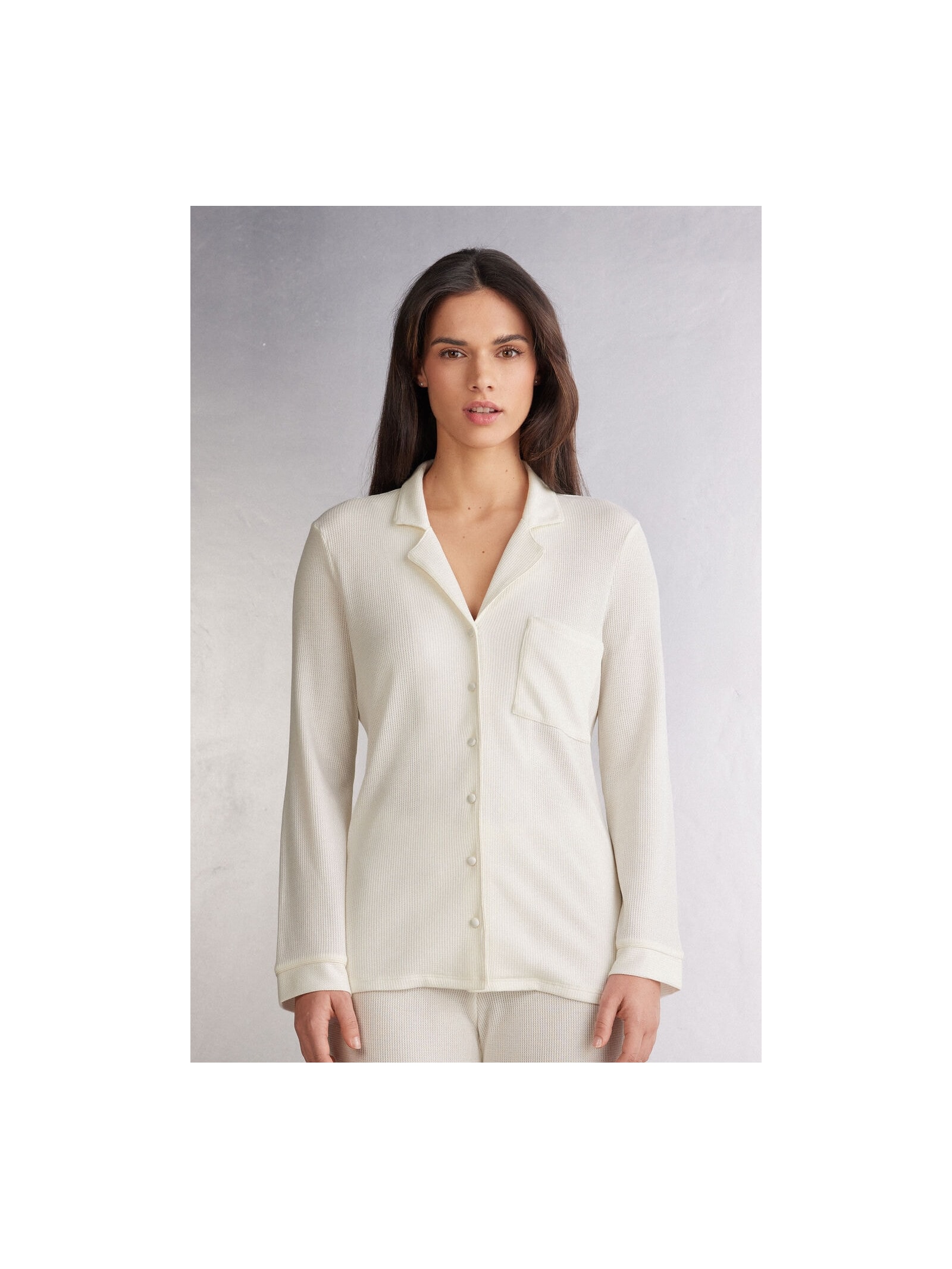 Camisa De Manga Comprida Glisten In The Light Marfim Intimissimi