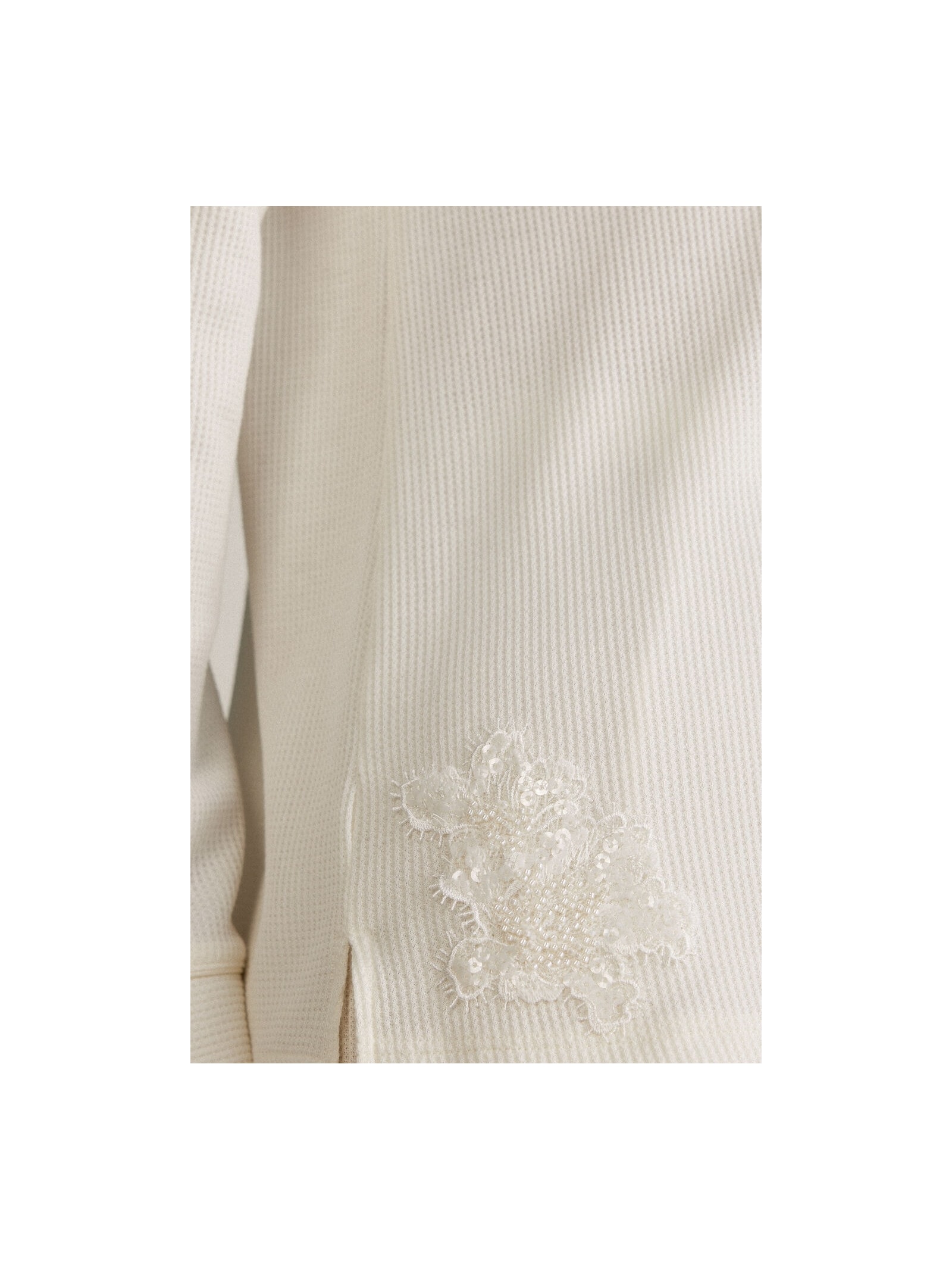 Camisa De Manga Comprida Glisten In The Light Marfim Intimissimi