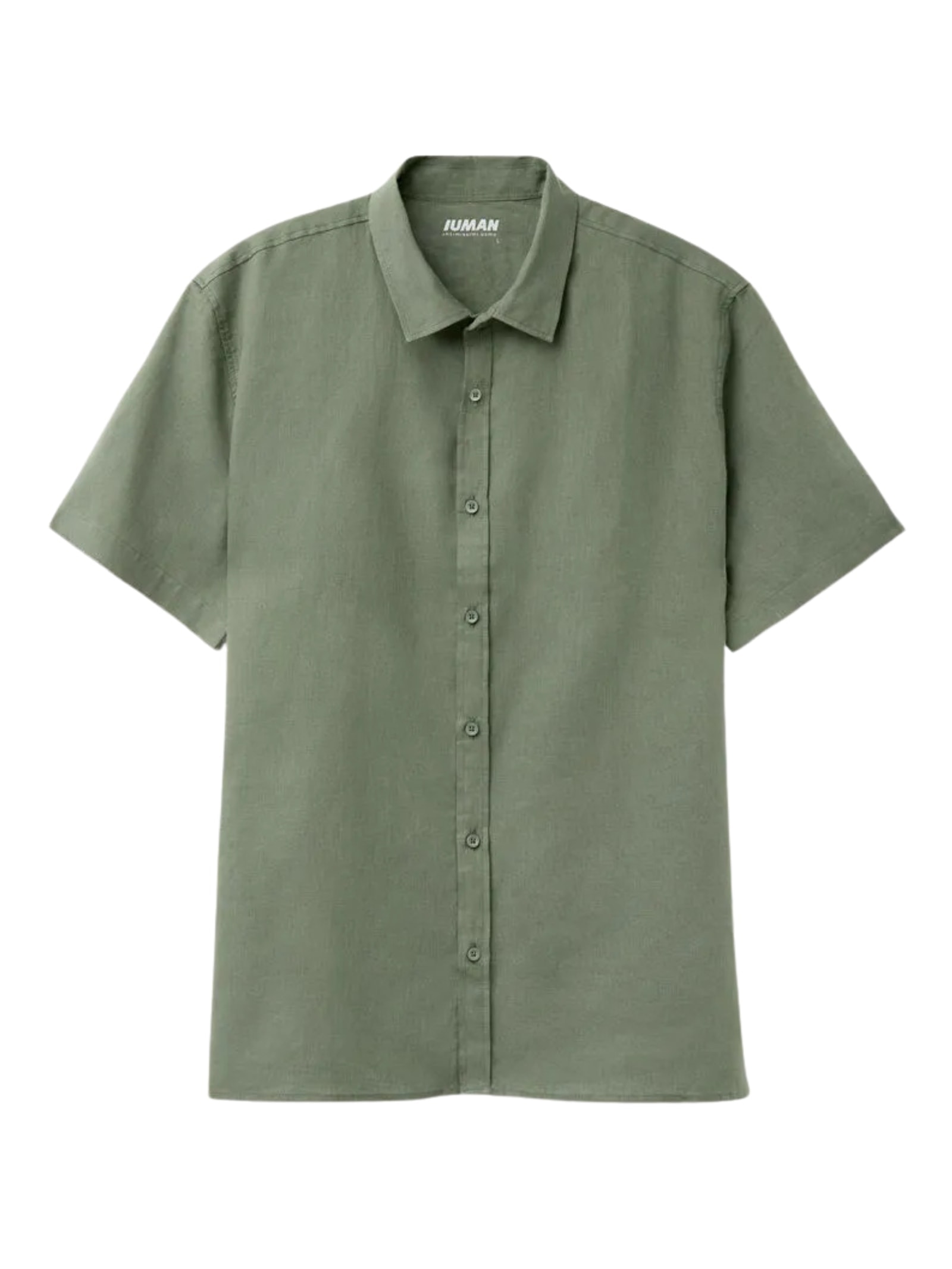 Camisa De Manga Curta Em Linho e Algodão Verde Intimissimi