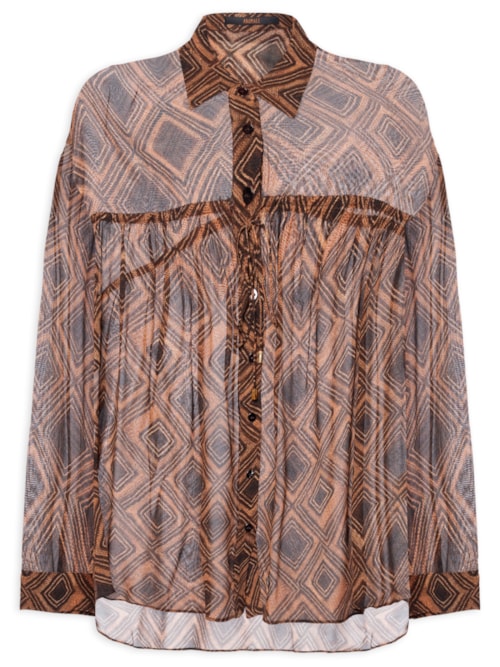 Camisa Duda Textura Taipas – Marrom