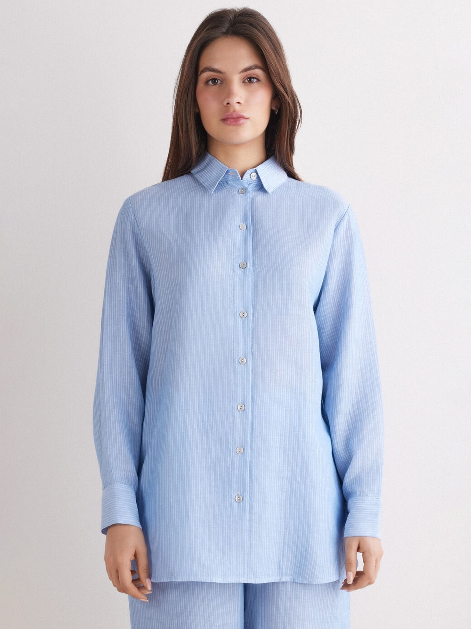 Camisa Em Algodão Morning Portofino Riscas Intimissimi