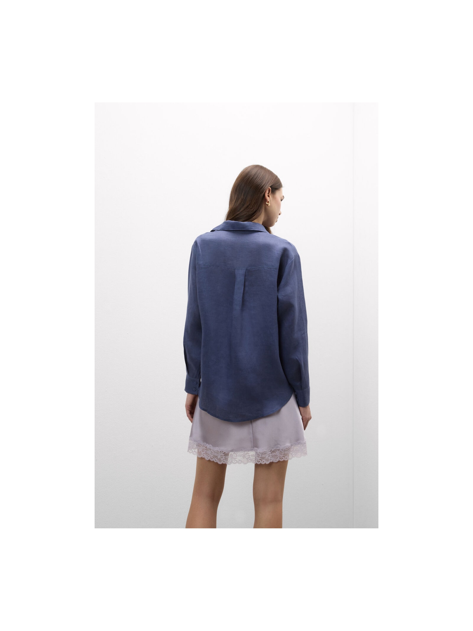Camisa Em Linho Azul Intimissimi