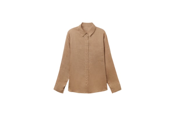 Camisa Em Linho - Bege